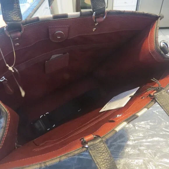 Coach Dempsey Tote 40 – Signature Jacquard Stripe – New With Tags NWT (B2) - Picture 5 of 10